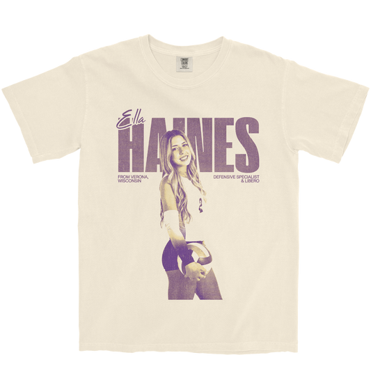 ELLA HAINES VINTAGE IVORY TEE