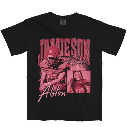 JUPE ALSTON GRAPHIC BLACK TEE