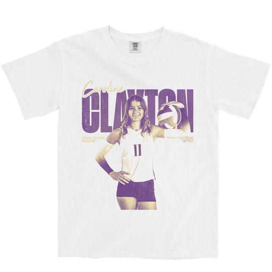 CAROLINE CLAYTON VINTAGE WHITE TEE