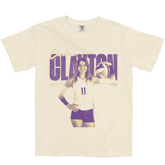 CAROLINE CLAYTON VINTAGE IVORY TEE