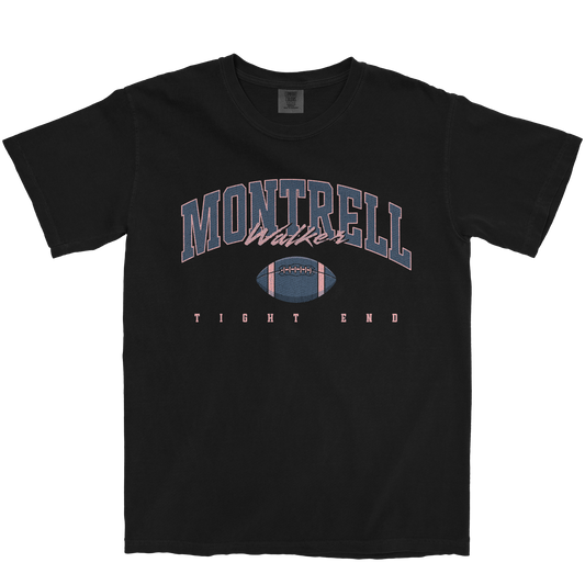 MONTRELL WALKER FOOTBALL BLACK TEE