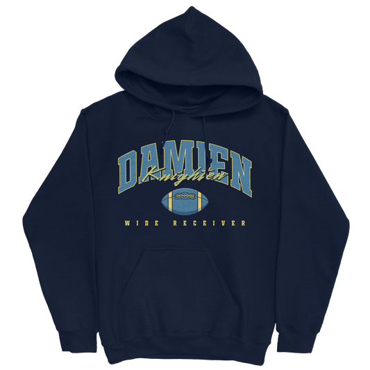 DAMIEN KNIGHTEN FOOTBALL NAVY HOODIE