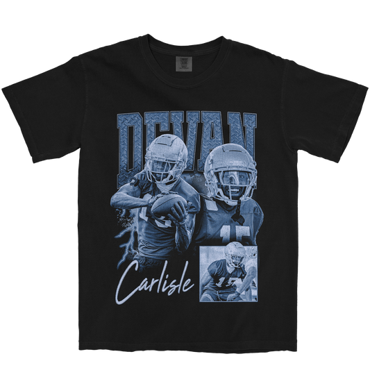DEVAN CARLISLE GRAPHIC BLACK TEE