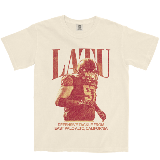 TAU LATU VINTAGE IVORY TEE