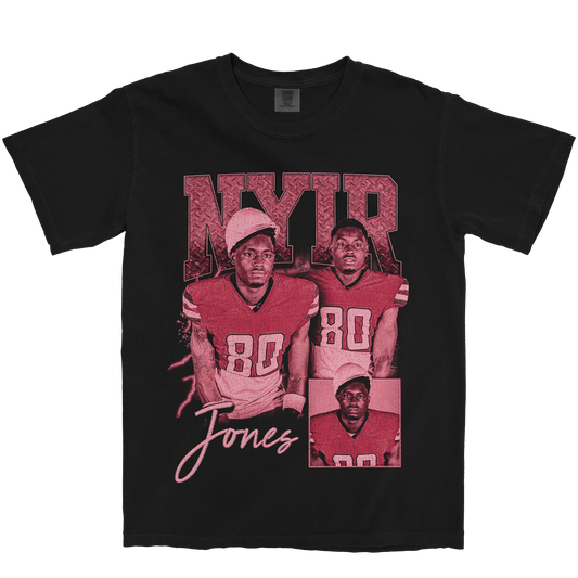 NYIR JONES GRAPHIC BLACK TEE
