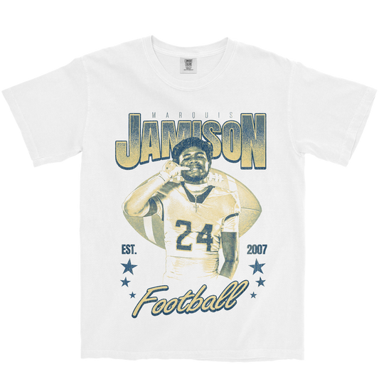 MARQUIS JAMISON RETRO WHITE TEE