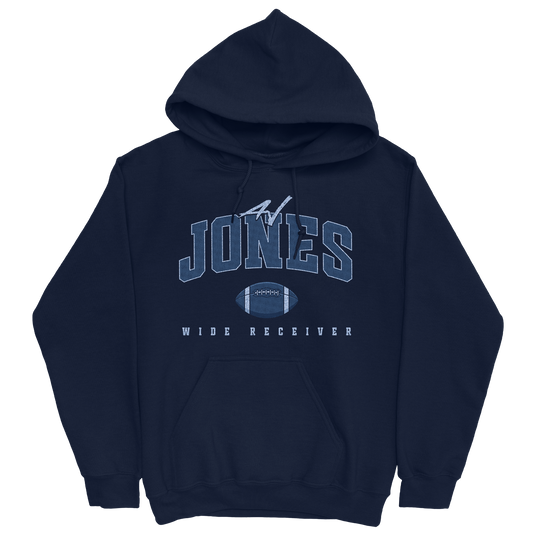 AJ JONES FOOTBALL NAVY HOODIE