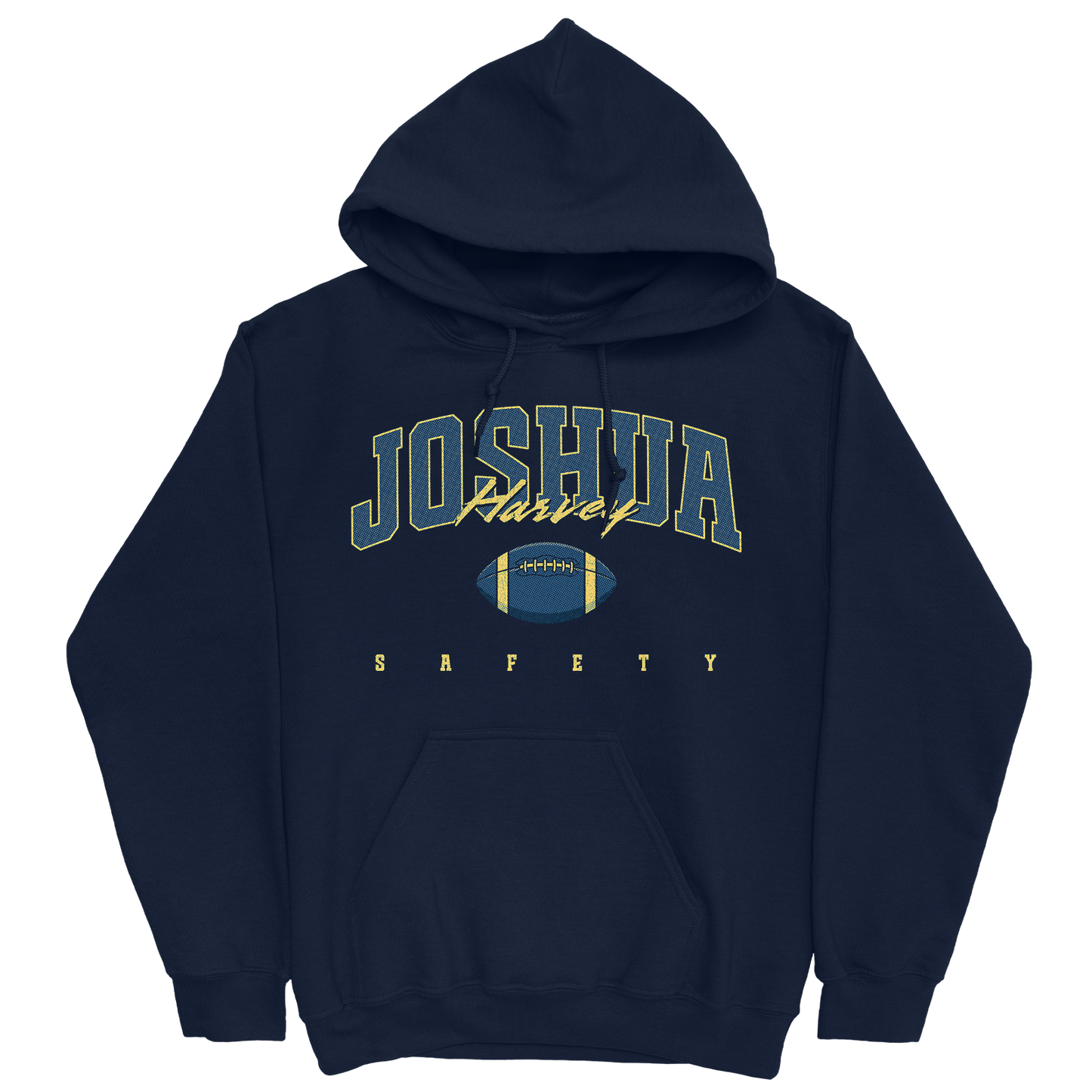 JOSHUA HARVEY FOOTBALL NAVY HOODIE
