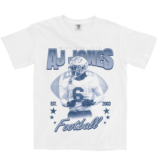 AJ JONES RETRO WHITE TEE