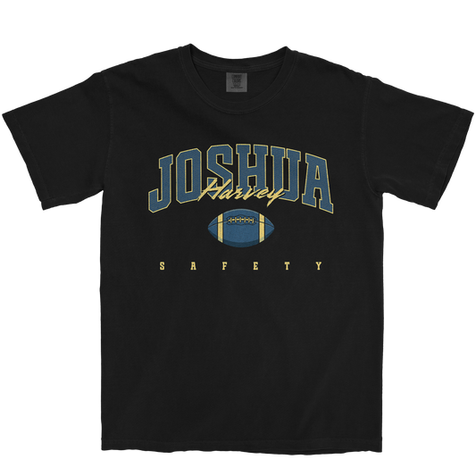 JOSHUA HARVEY FOOTBALL BLACK TEE
