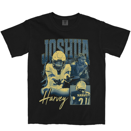 JOSHUA HARVEY GRAPHIC BLACK TEE