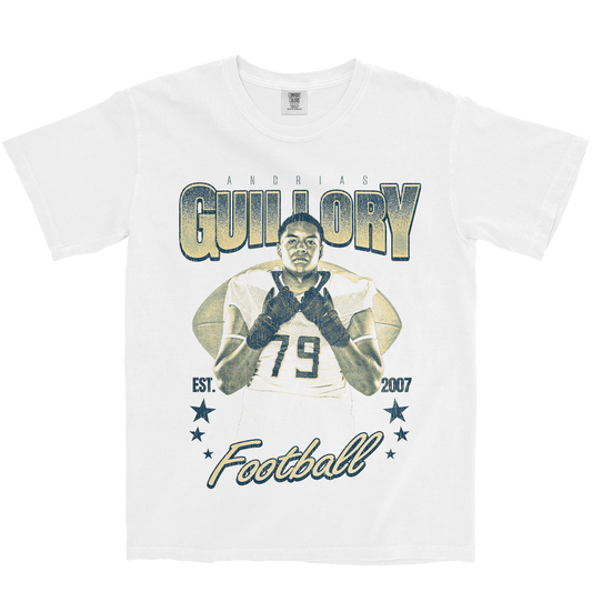 ANDRIAS GUILLORY RETRO WHITE TEE