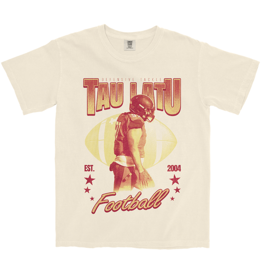 TAU LATU RETRO IVORY TEE