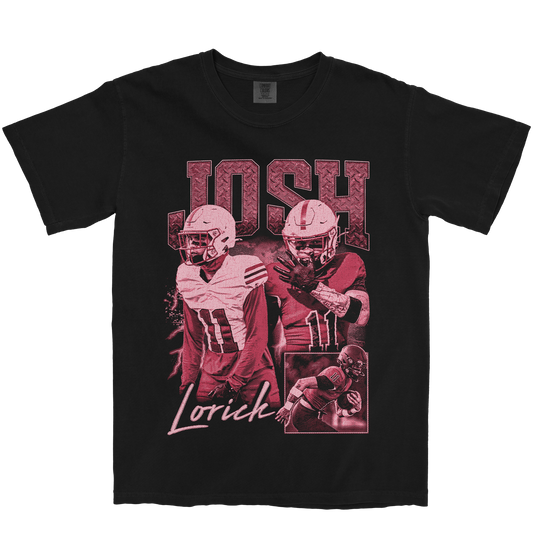 JOSHUA LORICK GRAPHIC BLACK TEE