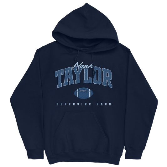 NOAH TAYLOR FOOTBALL NAVY HOODIE