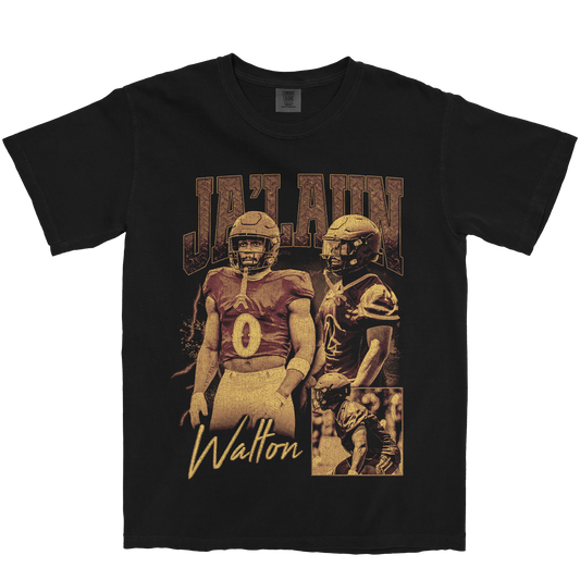 JA'LAUN WALTON GRAPHIC BLACK TEE