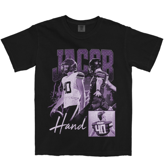 JACOB HAND GRAPHIC BLACK TEE