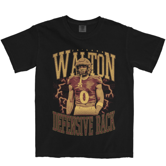 JA'LAUN WALTON VINTAGE BLACK TEE