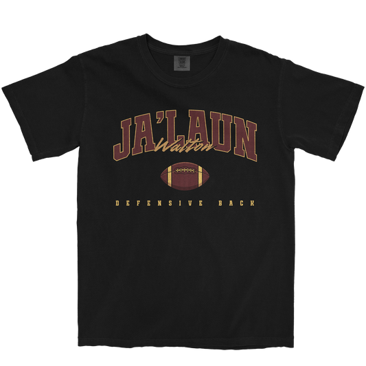 JA'LAUN WALTON FOOTBALL BLACK TEE