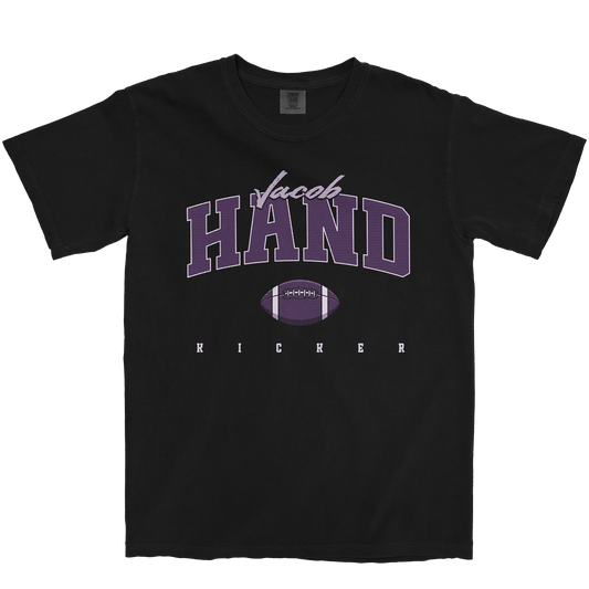 JACOB HAND FOOTBALL BLACK TEE