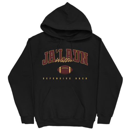 JA'LAUN WALTON FOOTBALL BLACK HOODIE