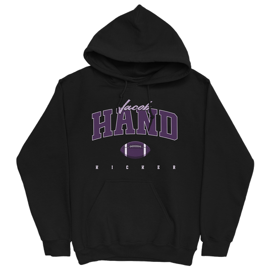 JACOB HAND FOOTBALL BLACK HOODIE