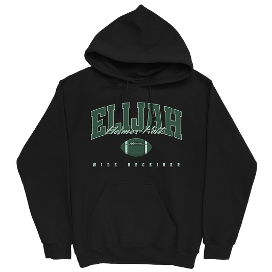 ELIJAH HOLMES-HOLT FOOTBALL BLACK HOODIE