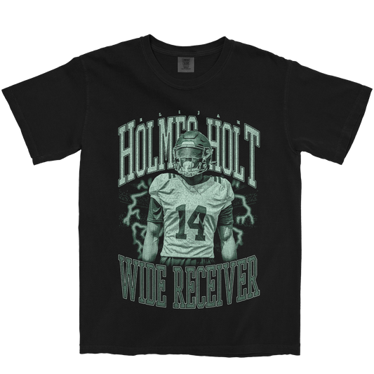 ELIJAH HOLMES-HOLT VINTAGE BLACK TEE