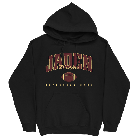 JADEN PERKINS FOOTBALL BLACK HOODIE
