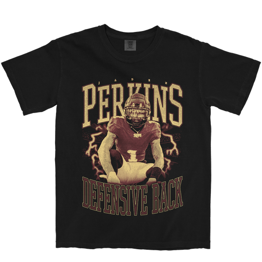 JADEN PERKINS VINTAGE BLACK TEE