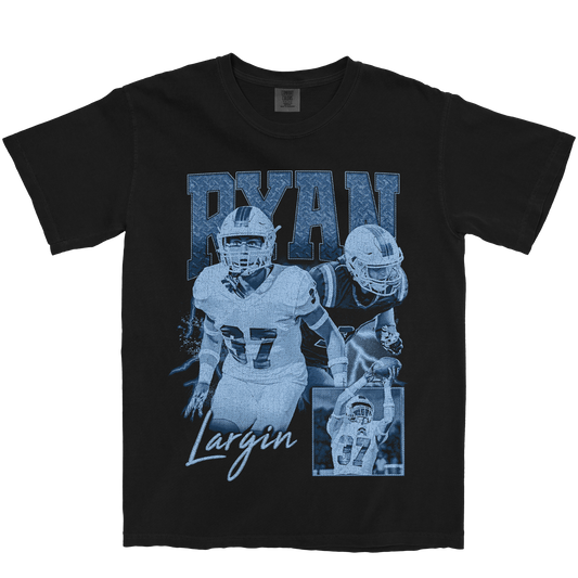 RYAN LARGIN GRAPHIC BLACK TEE