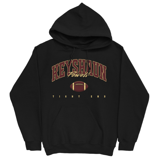 KEYSHAUN POWELL FOOTBALL BLACK HOODIE