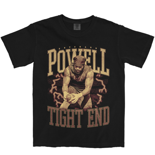 KEYSHAUN POWELL VINTAGE BLACK TEE