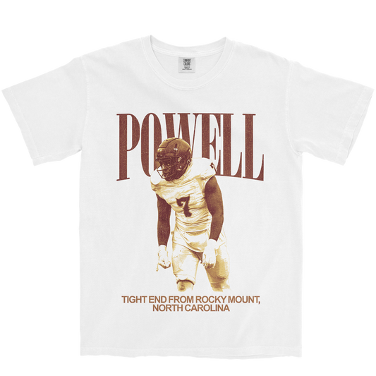 KEYSHAUN POWELL VINTAGE WHITE TEE