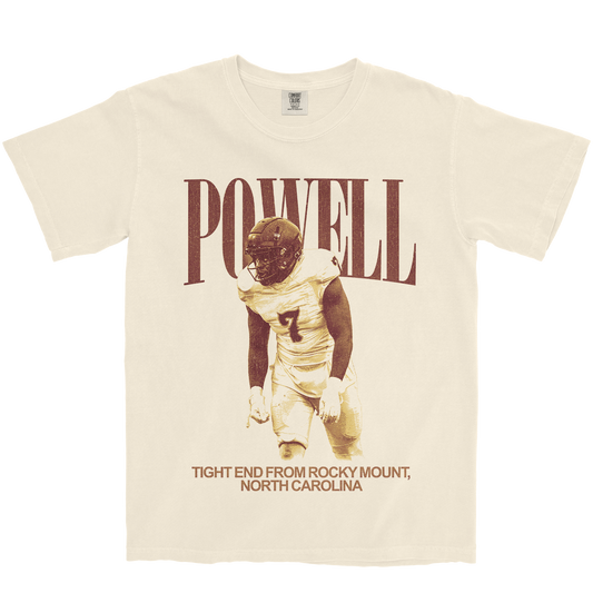 KEYSHAUN POWELL VINTAGE IVORY TEE