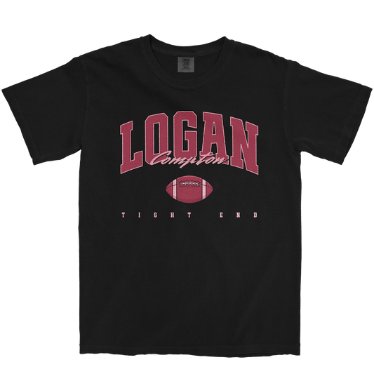 LOGAN COMPTON FOOTBALL BLACK TEE