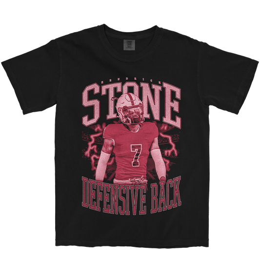 KENDRICK STONE VINTAGE BLACK TEE