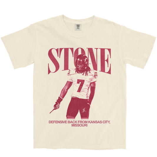 KENDRICK STONE VINTAGE IVORY TEE