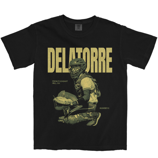 JESSICA DELATORRE VINTAGE BLACK TEE
