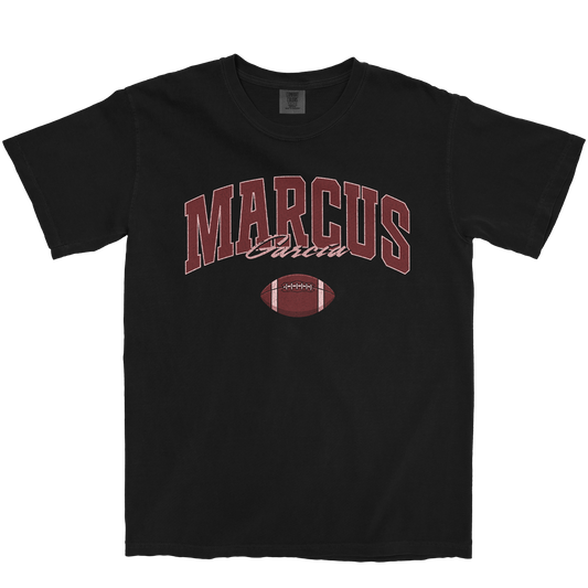 MARCUS GARCIA FOOTBALL BLACK TEE