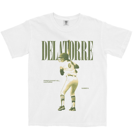 JESSICA DELATORRE VINTAGE WHITE TEE