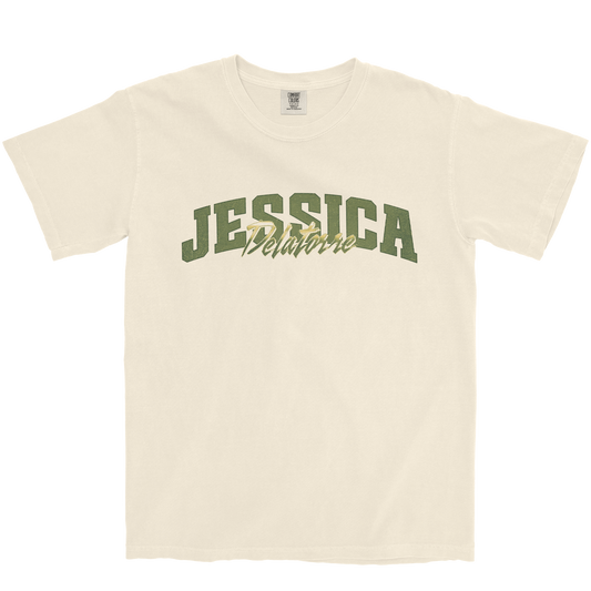 JESSICA DELATORRE RETRO IVORY TEE