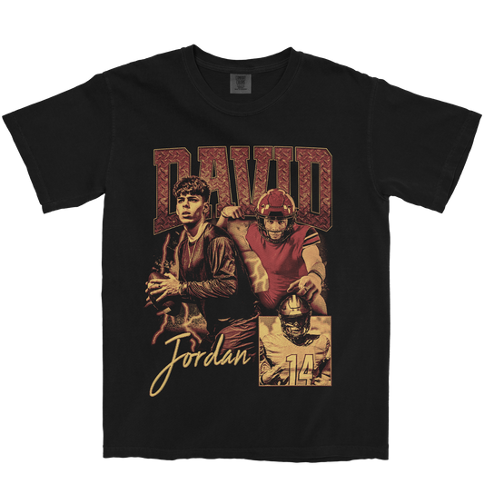 DAVID JORDAN GRAPHIC BLACK TEE