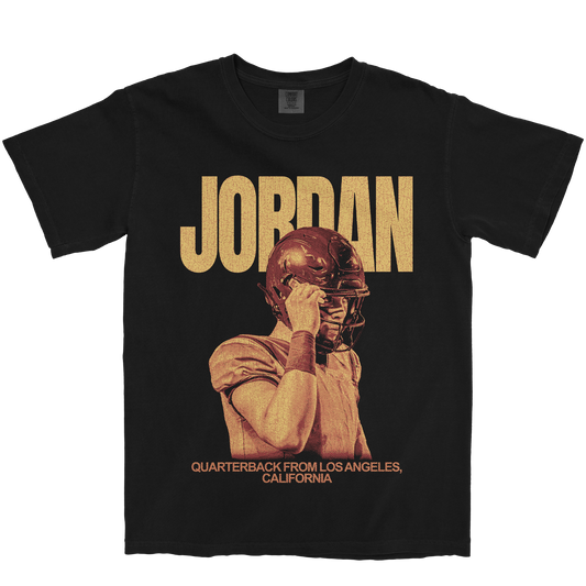 DAVID JORDAN QUARTERBACK BLACK TEE
