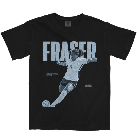 TAIJAH FRASER VINTAGE BLACK TEE