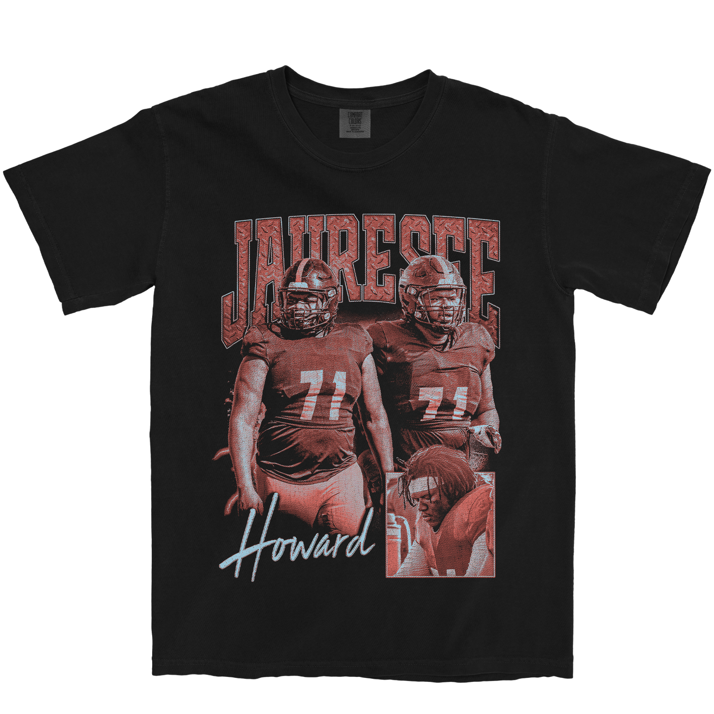 JAURESEE HOWARD GRAPHIC BLACK TEE