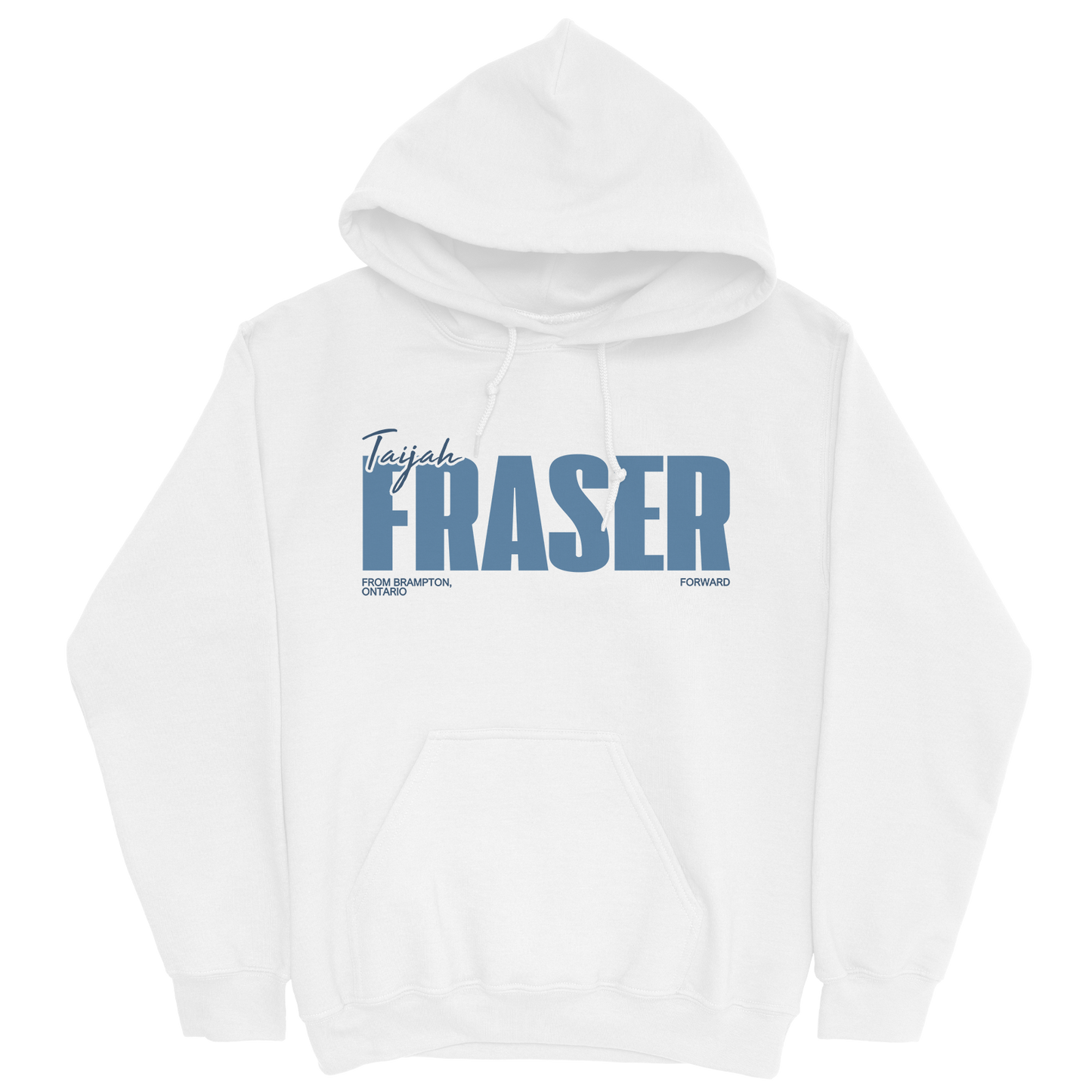 TAIJAH FRASER CLASSIC WHITE HOODIE