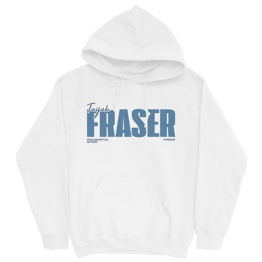 TAIJAH FRASER CLASSIC WHITE HOODIE