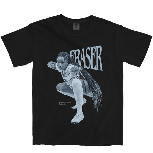 TAIJAH FRASER RETRO BLACK TEE