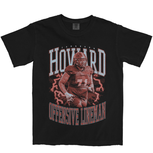 JAURESEE HOWARD VINTAGE BLACK TEE
